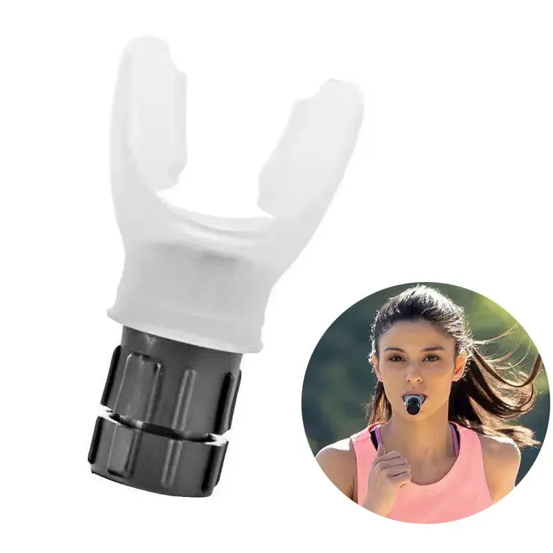 Custom Logo Silicone & ABS Material Swimming & Running Lungs Breath Exerciser Trainer with Adjustable Levels