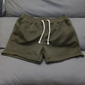 Custom Logo Men Summer Casual Running Knitted Fleece French Terry Jogger Cargo Cotton Sweat Shorts