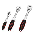 Crv 1/4'' 3/8'' 1/2'' 72 Tooth Fly Pull Curved Fast Quick Release Ratchet Wrench