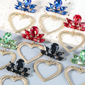 2021 Designer Luxury Statement Earrings Big Colorful Crystal Rhinestone Flower Earring Metal Heart Drop Dangle Earrings