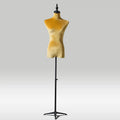Clothing Store Fashion Lady Display Dress Form Torso Models Woman Upper-body Velvet Covered Half Body Female Mannequin Torso