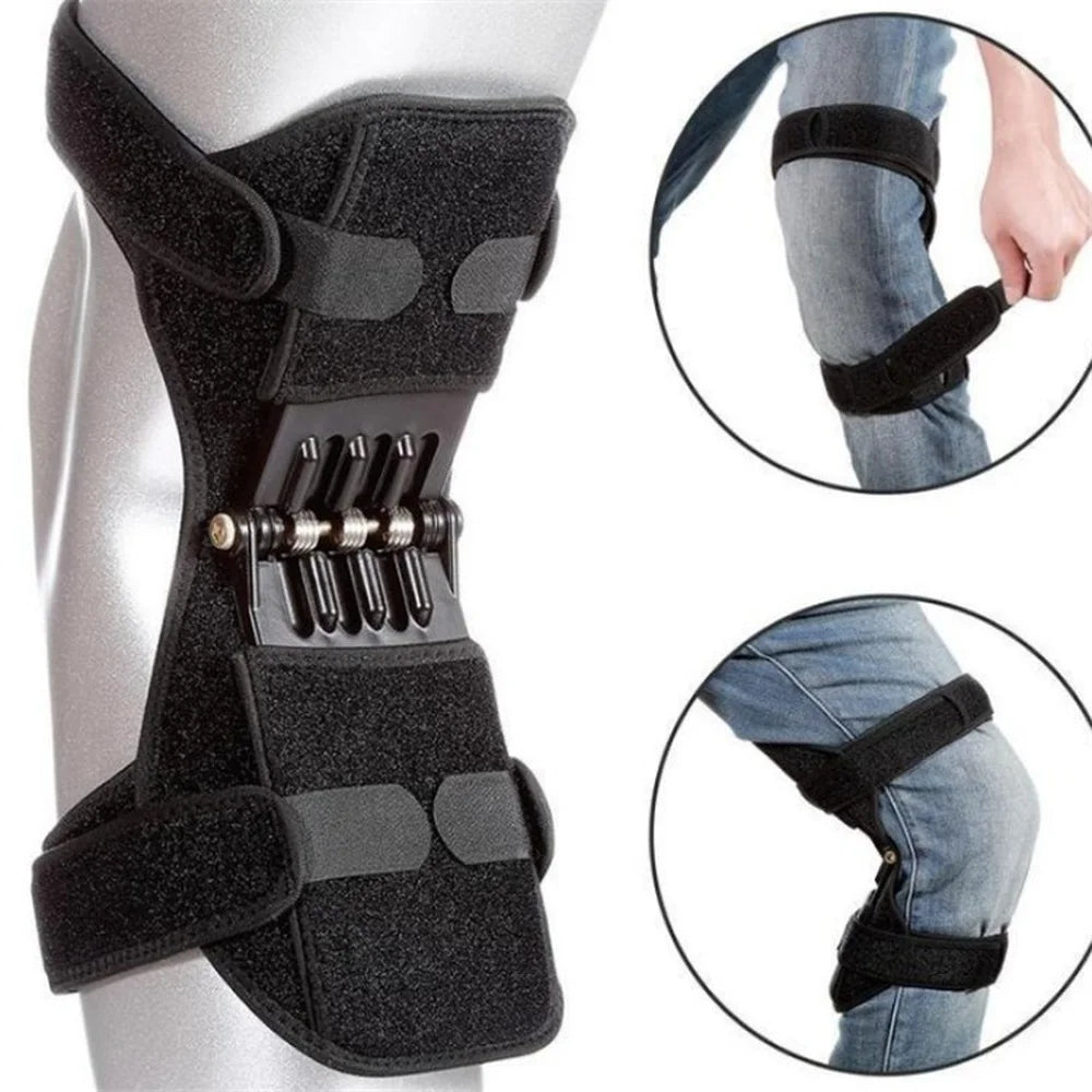 Knee Protection Joint Support Booster Power Knee Pads Powerful Rebound Spring Force Sports Support Reduces Soreness Arthritis