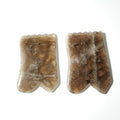 Huiying Huiying crystals hot selling custom spiky concave natural smoky quartz stone gua sha tool board
