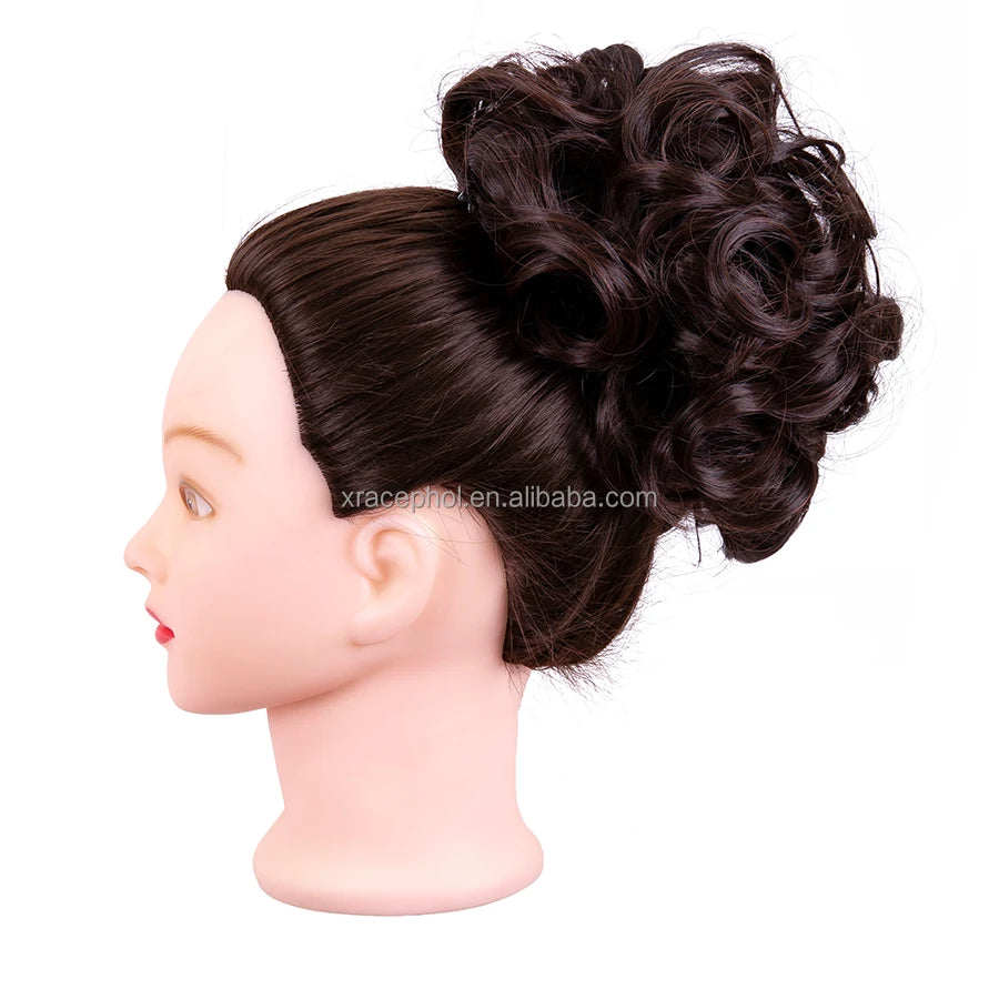 100g 40 Colors Messy Curly Hair Bun Scrunchies Extensions Claw Clip Chignon Extension