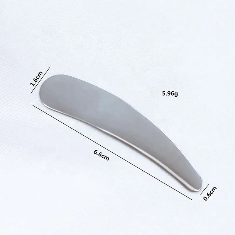 Wholesale Custom Logo Metal Eye Cream Applicator Mini Spatula Spoon Makeup Cosmetic Spoons 304 Stainless Steel Cosmetic Spatula