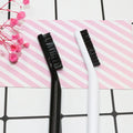 New Portable Definer Eco-Friendly Ultra White Color Makeup Eyebrow Eyelash Double Head Brush