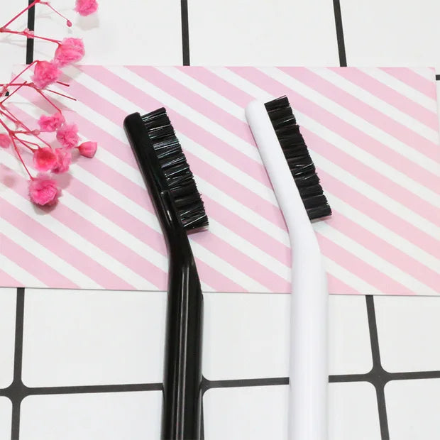 New Portable Definer Eco-Friendly Ultra White Color Makeup Eyebrow Eyelash Double Head Brush