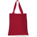 Ruthbag Top Seller Cheap Price Promotional Heavy Cotton Canvas Medium Handled Tote Bag Letter Pattern Art Craft Burgundy