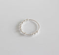 Anxiety Sliding Bead Ring 925 Sterling Silver Ten Bead Ring in Sterling Silver