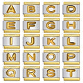 9mm DIY Splicing Module Chain Bangles Convex Letters Italian Charm Bracelets for Men Women Gold Plated Stainless Steel Trendy