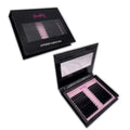 Wholesale Individual Lash Extension Premium Matt Dark Black Private Label Volume Eyelash Extensions Lash Tray