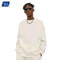 YLS Custom 350g 65% Cotton Winter Solid Unlined Crew Neck Sweatshirts Unisex Oversized
