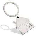 Custom House Metal Keychain Laser Logo Zinc Alloy Blank Key Ring