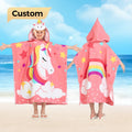 Wholesale Soft Microfiber Unicorn Hooded Bath Poncho for Kids Quick Dry Beach Towel for Boys & Girls Inspired by Turkish Style
