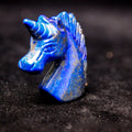 Huiying 47*50mm lapis lazuli interior home decoration unicorns crystal jade horse unicorn accessories