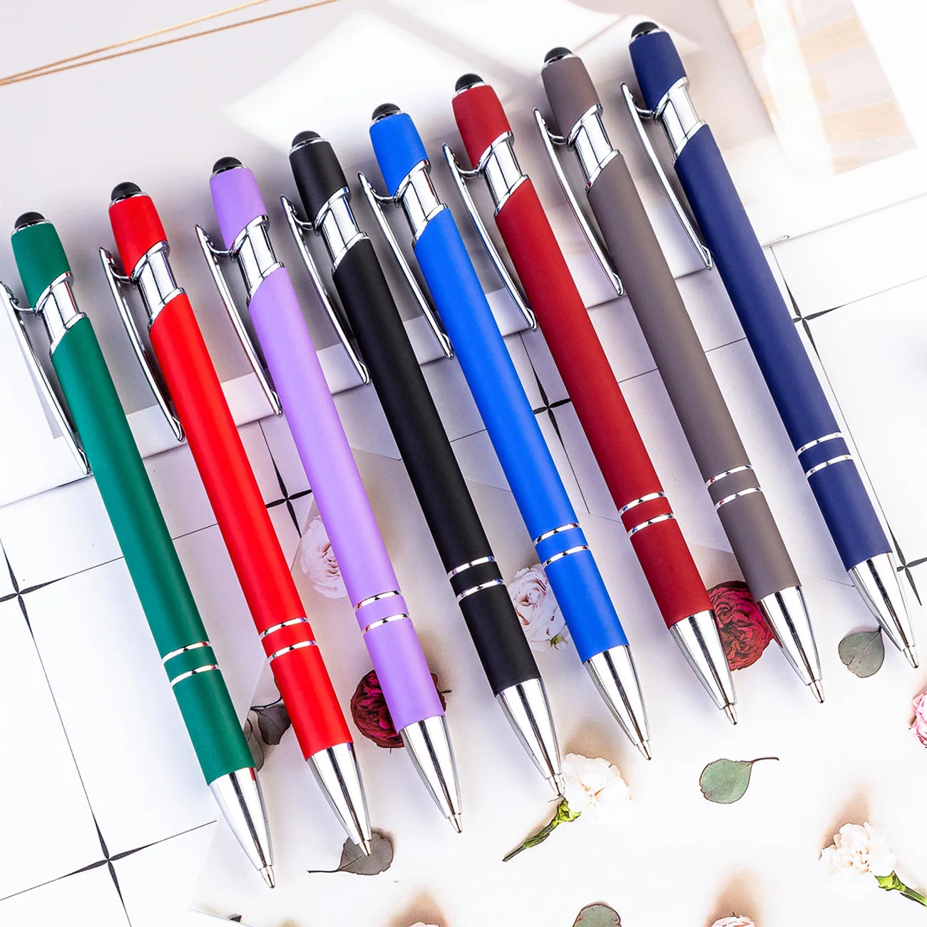 Promotional Gift Custom logo Pen Stylus Metal Pen Touch Ball Point Pens for Promotion