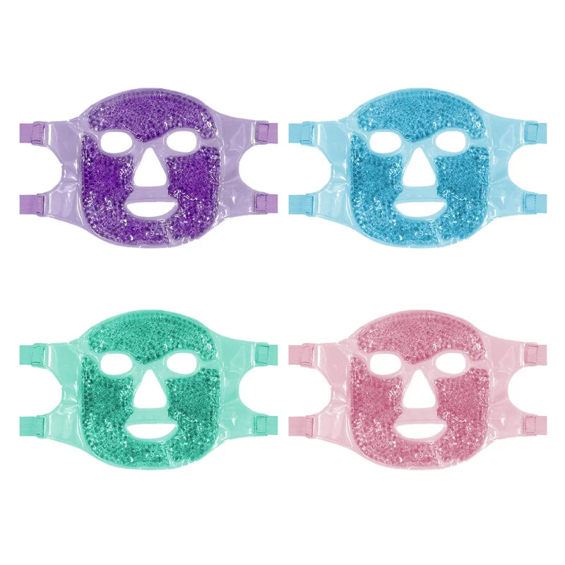Bead Ice Mask Soft PVC Skin-Friendly Hot & Cold Compress Pad Cooling Gel Mask for Beauty Skincare & Sunburn Relief MegaBDM