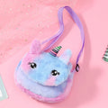 Kids Side Bags Sling Bags Purses Little Girls Mini unicorn Purse Plush Cute Kids Fur Purse for Wholesale Crossbody Bag