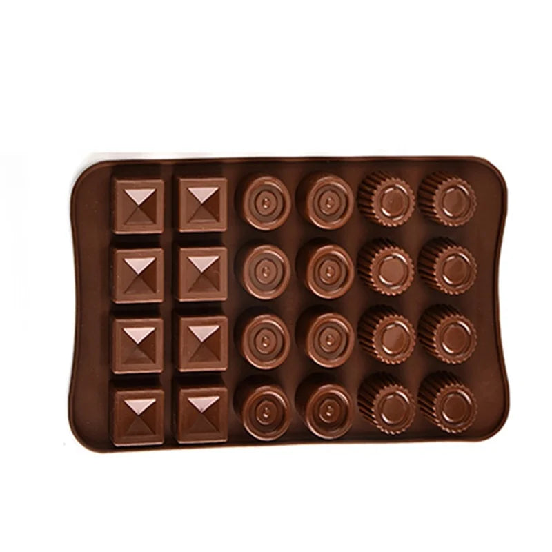 New Silicone Chocolate Mold Chocolate Baking Tools Non-stick Silicone Jelly and Candy Mold 3D Mold DIY Best