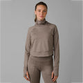 Latest Design Custom Lady's Soft Long Sleeve Yoga T-Shirt High Collar With Thumb Hole Breathable and Reversible Plus Size