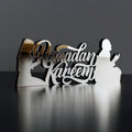 Pafu Ramadan Kareem Sign Wood Sign for Ramadan Party Decorations Islamic Decor for Table or Shelves for Party Supplies