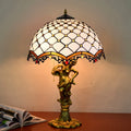Creative Classic Mediterranean Stained Glass Tiffany Table Lamp for Bedroom or Living Roombedroom Study Vertical Table Lamp
