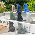 Wholesale 2inch Natural Healing Stone Crystal Animal Carving Crystal Wolf for Home Decoration