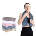 Custom Embroidery Logo Jacquard High Quality Cotton Sport Towel Quick Dry Travel Gym 100% Cotton Chair Gym Fitness Towel