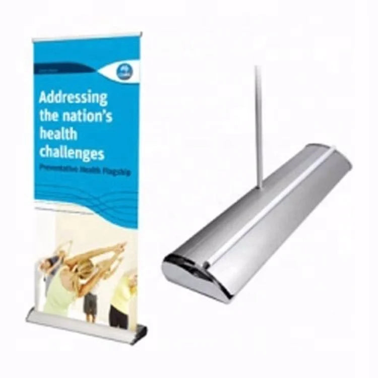 X Banner Backdrop Poster Signboard Aluminum Display Stands Roll up Pop up for Booth Exhibition