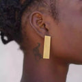 2025 New Arrivals Fashion Jewelry Large Geometric Earrings Statement Oversized Earring Design Rectangle Acrylic Stud Earrings
