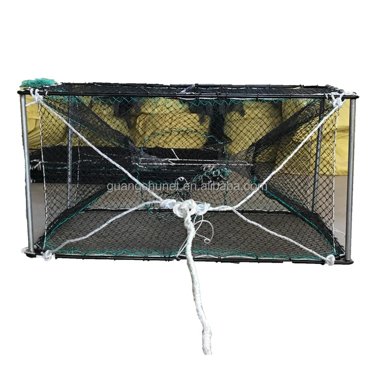 Made of Polyester Fiber Material Uses the Checkered Manufacturing Process Make Fishing Trap More Durable