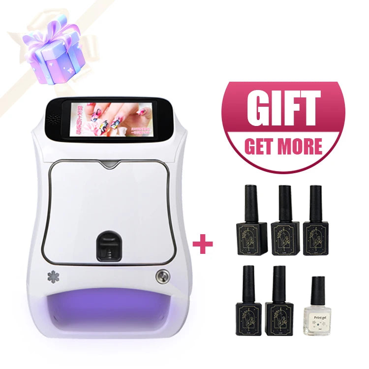 New Arrival 3D DIY Pattern Smart Finger Nail Printer Machine 3D Digital Nails Art Automatic Dryer Electric Supply-on Sale!