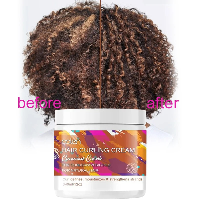 Organic Coconut Smoothie Enhancing Curl Hair Cream for Twist Curly Hair