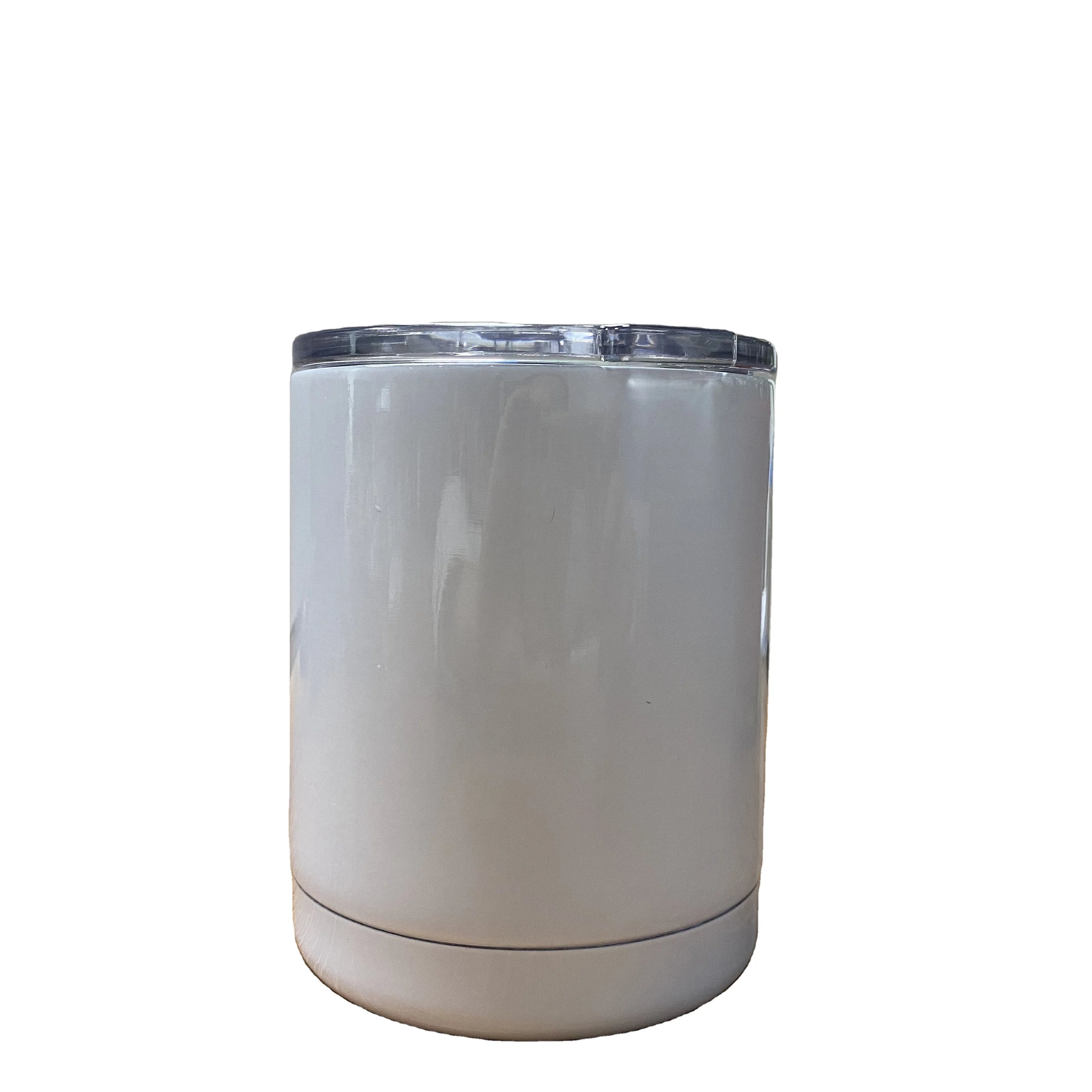 10OZ Lowball Round Double Wall Milk Cup Stainless Steel Insulated Coffee Mug Modern Blank Straight Sublimation Tumbler