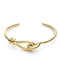 Drop Shipping Ladies Customized Name Copper Gold Open Bangle Bracelet Set Fashion Cuff Jewelry with Classical Gift Boxes