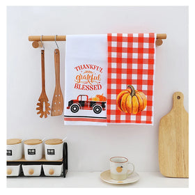 Merry Christmas Holiday Kitchen Towels Dish Christmas Decor Winter Black Buffalo Plaid Xmas Housewarming Hostess Gifts