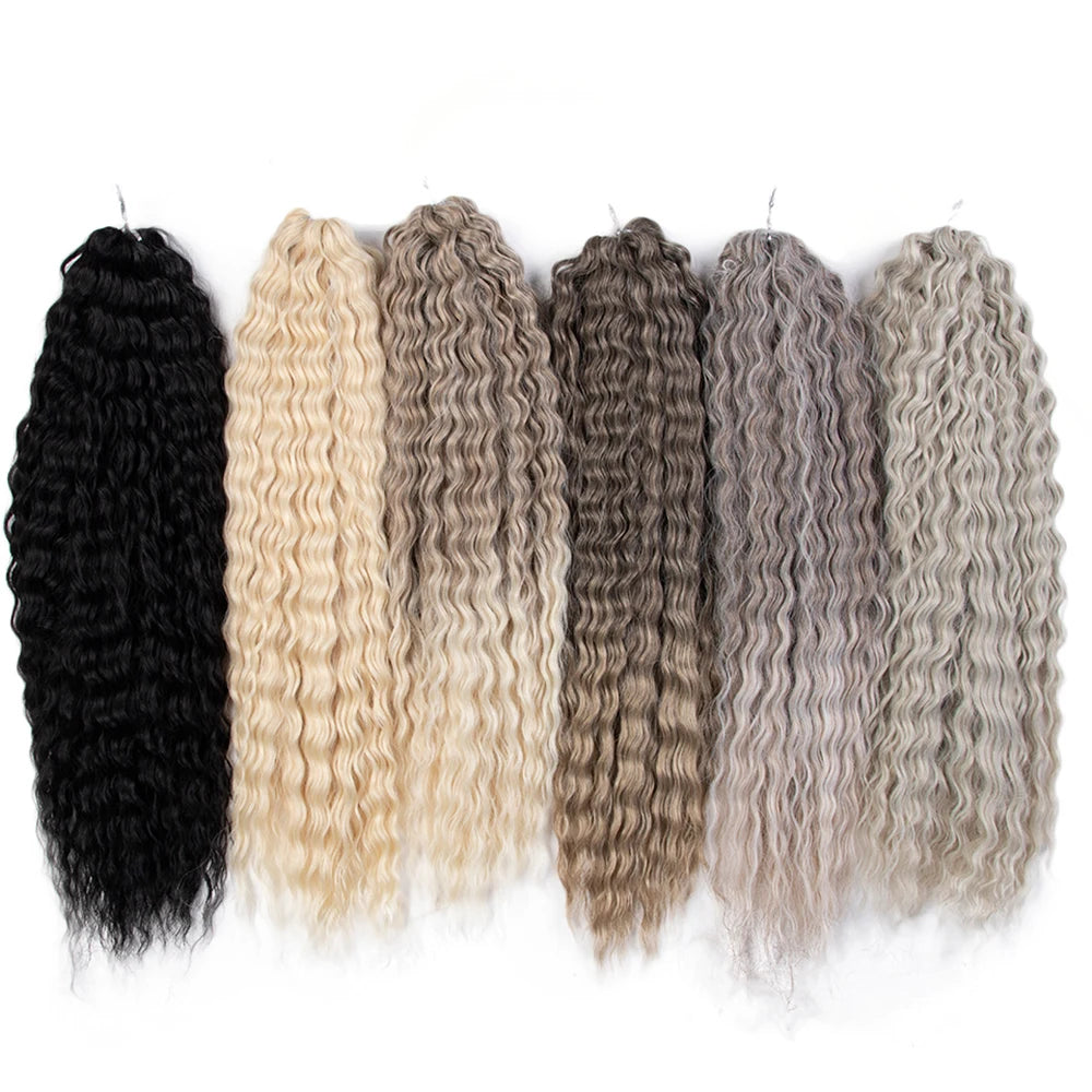 Anna Manasi Jessica Katrine Loose Deep Wave Hair Bundles Synthetic Curly Wave Twist Crochet Hair Synthetic Hair Extensions