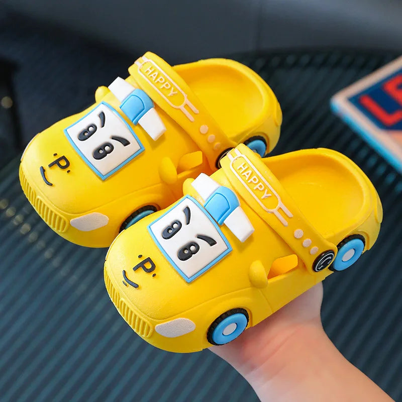Hot Sale Summer Children Cute Cartoon Outdoor Bathing Beach Soft Bottom EVA Cute Anti Slip Kids Slippers Sandals for Boys Girls