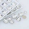 Dongzhou Round Flatback Glass Rhinestone Sew on Crystal Wholesale Loose Crystal Beads Garment Sewable Rhinestone Diy Accessories