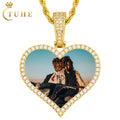 38mm Engraved Custom Pendant Necklace for Men and Women Hip Hop Jewelry  Iced Out Love Custom Picture Necklace With Chain