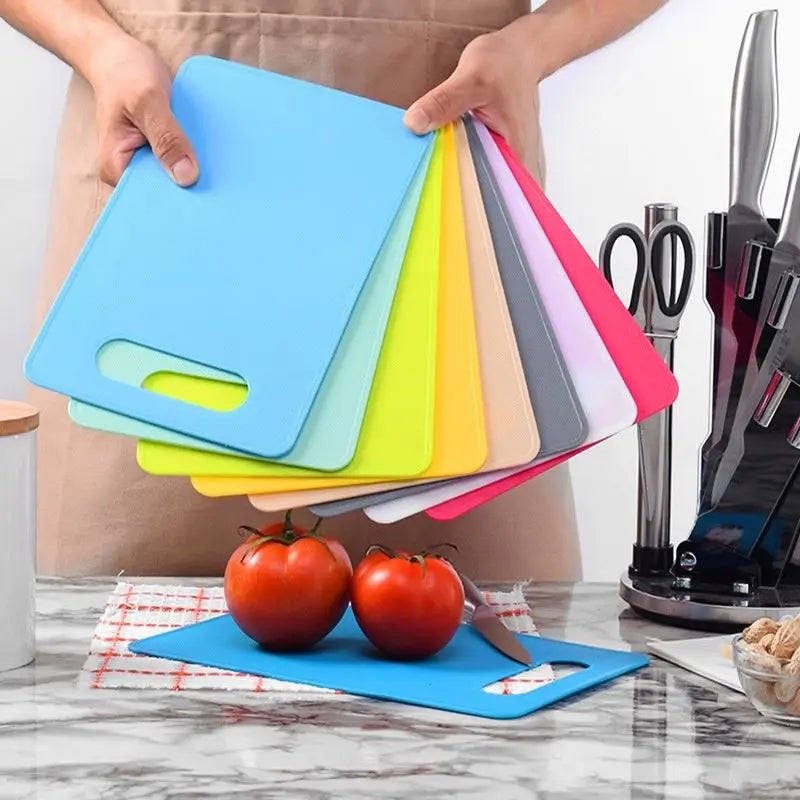 Kitchen Plastic Vegetable Fruits Bread Cutting Board Outdoor Camping Food Cutting Board Non-slip Kitchen Chopping Blocks
