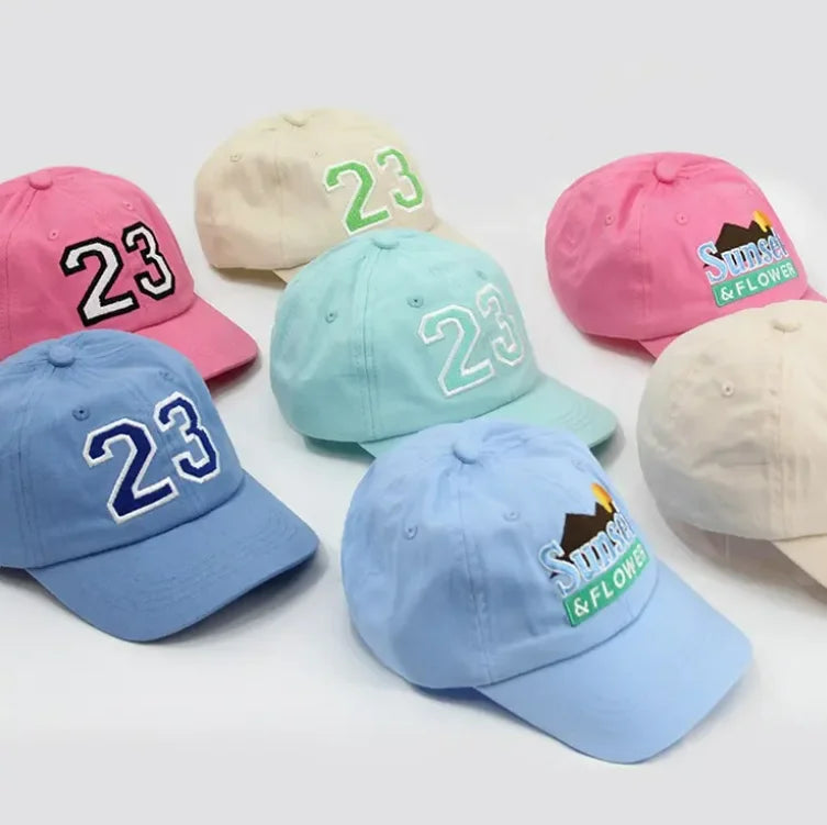 BSBH 2024 Summer Cotton Baby Boy Hat Outdoor Beach Sun Hat Toddler Kid Baseball Cap for Children and Girls