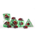 Bulk Wholesale Personalized Polyhedral Dice Set DND Beetle Red Ladybugs Inclusion Resin Dice for DND Board Game