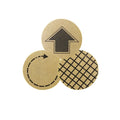 90pcs Per Pack Round Arrow Lattice Pattern Kraft Paper Sealing Sticker DIY Decor Sealing Sticker Products Package Label