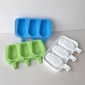 Early Riser DIY Three Cavity Cartoon Bunny Ice Cream Moulds Reusable Silicone Mold for Making Ice Cream Cake Dessert Cake Tool