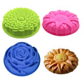 Many Designs Can Chose-Flower Shape Food Grade Silicone Bakeware Pan Molds Silicone Cake Molds