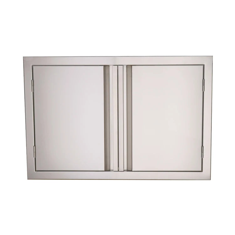 Modern Stainless Steel SUS 304 Kitchen Cabinets Original BBQ Island 33 X 22 X 3 Inch Brushed Color Hinge Accessories Included