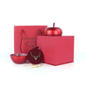 Luxury Custom Apple Shape Jewelry Packing Box Ring Pendant Necklace Box