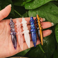Healing Crystals Dowsing Pendulum Pendant Polished Copper Alloy Divination DIY Children's Women Men Jewelry Wholesales