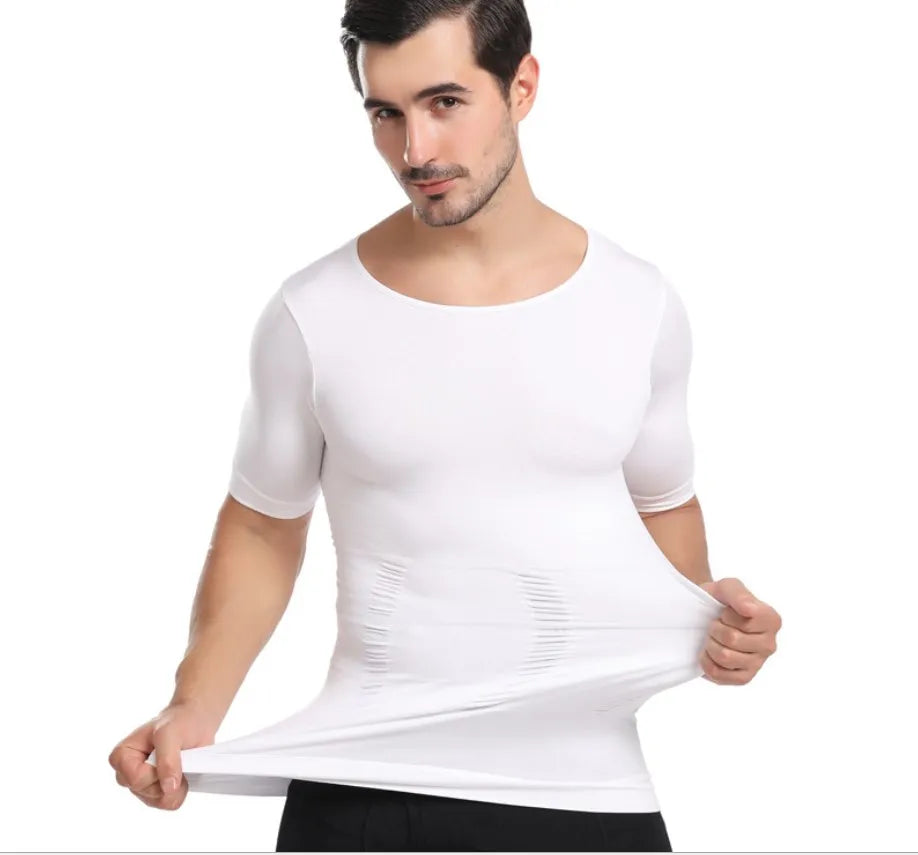 Wholesale Men's Compression Shirt Undershirt Slimming Tank Top Workout Vest Slim n Lift Body Shaper